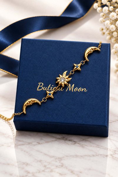 Buticul Moon Brățară de aur celestă
