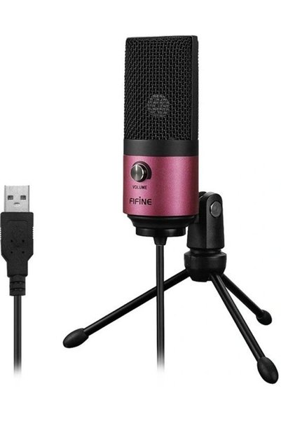 Fifine Μικρόφωνο συμπυκνωτή (ροζ) - (K669BP)