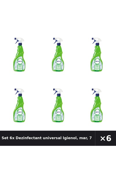 Igienol Set 6x Dezinfectant universal Igienol, mar, 750 ml
