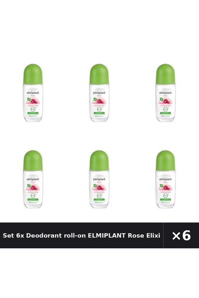 ELMIPLANT Set 6x Deodorant roll-on Rose Elixir , 50ml