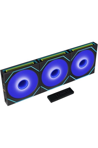 Lian Li Uni Fan Sl Inf Flex - Μαύρο - Ασύρματο 120 (3 τεμάχια & χειριστήριο) ...