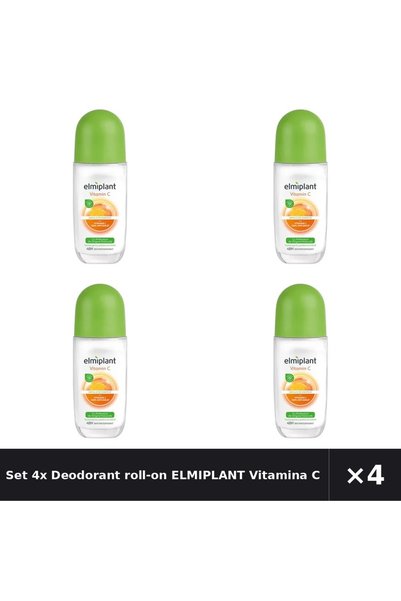 ELMIPLANT Set 4x Deodorant roll-on Vitamina C , 50ml