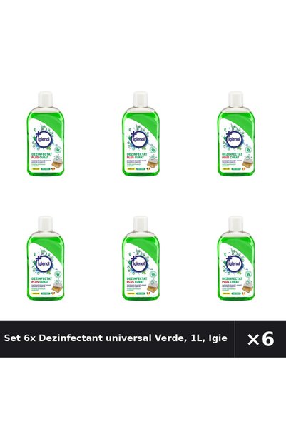Igienol Set 6x Dezinfectant universal Verde, 1L,