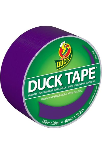 Duckie Duck شريط لاصق متين ملون من داك، أبيض، 48 مم × 18.2 متر، 1265015