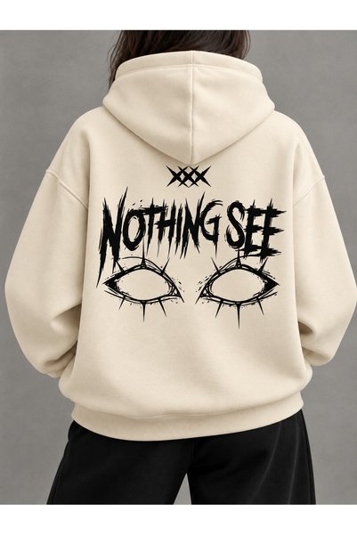 COMANCHERO Hanorac unisex cu imprimeu Nothing See Design