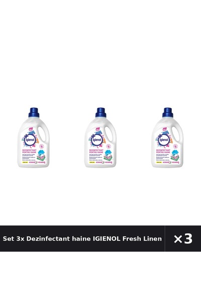 Igienol Set 3x Dezinfectant haine Fresh Linen, 1.5l