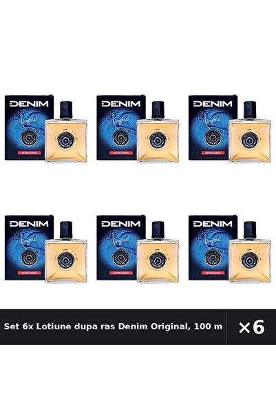 Denim Set 6x Lotiune dupa ras Original, 100 ml