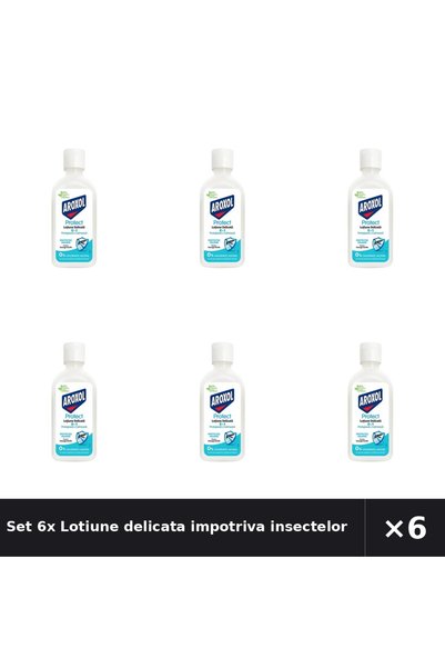 Aroxol Set 6x Lotiune delicata impotriva insectelor Protect, 85 ml