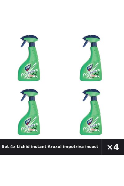 Aroxol Set 4x Lichid instant impotriva insectelor taratoare 400 ml
