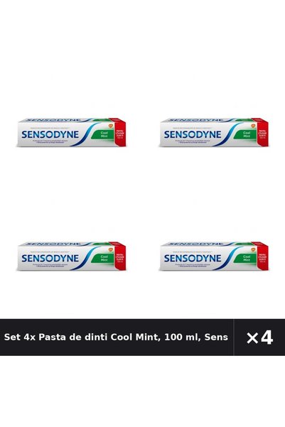 Sensodyne Set 4x Pasta de dinti Cool Mint, 100 ml,