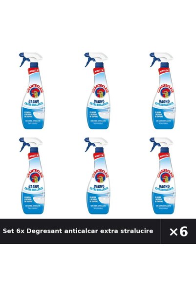 Chanteclair Set 6x Degresant anticalcar extra stralucire Chanteclair, pentru ...
