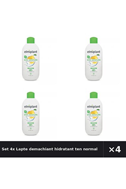 ELMIPLANT Set 4x Lapte demachiant hidratant ten normal mixt Skin Moisture, 20...