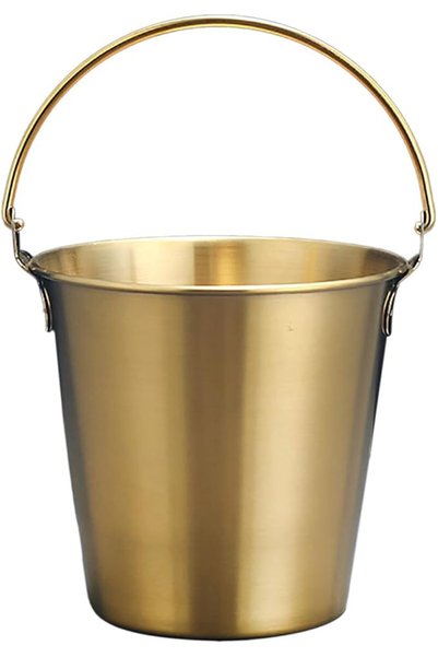 ASHATA Stainless Steel Ice Bucket, Double Wall Insulated Ice Bucket for Cockt...