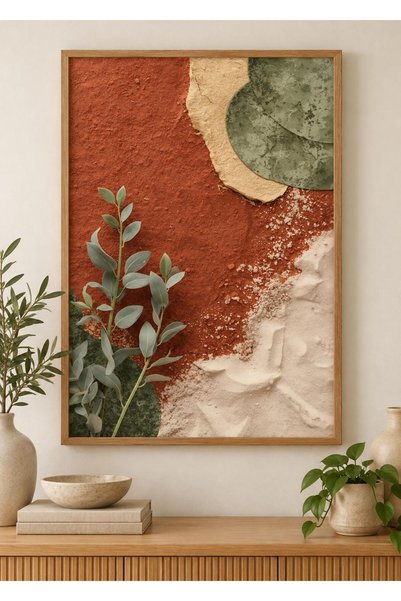 Tuba Decor Tablou dintr-o singură bucată cu ramă din lemn