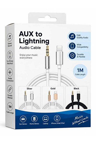 OEM iPhone Cable – 3.5mm Jack Male, Auxiliary