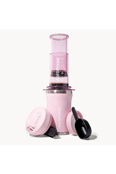 Aeropress Καφετιέρα Go Plus με ροζ θερμός κούπα 475 ml - (85276082691)