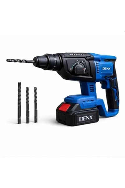 BUNCA مثقاب مطرقي لاسلكي DENX DX3336 بقوة 21 فولت، محرك بدون فرشاة، حفر الخرسانة ومفك براغي.شنيور