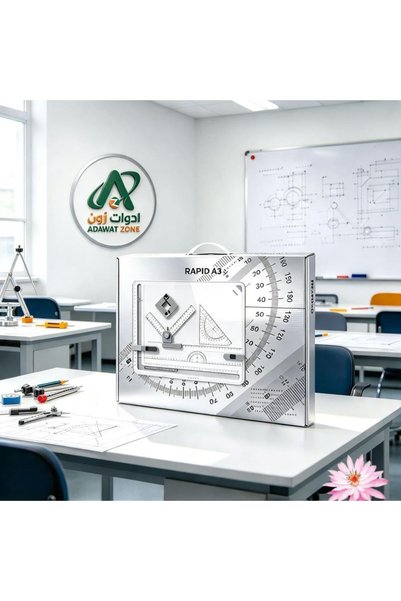 Generic لوحة رسم هندسي مع راس للتخطيط وزاويEngineering drawing board with planning head and movable angle A3