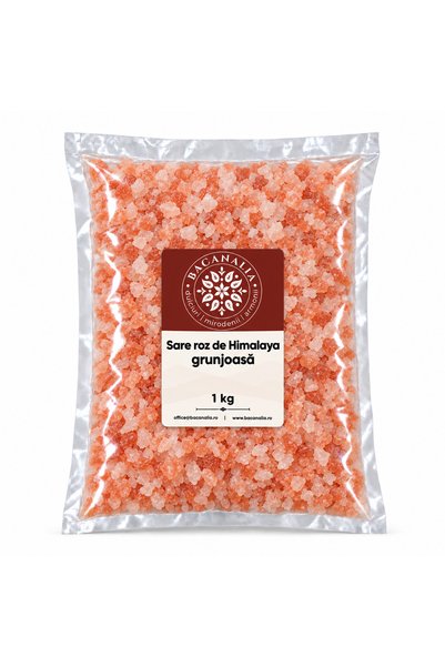 Bacanalia Sare roz de Himalaya, granulată, 1 kg