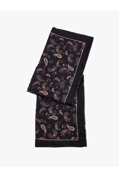 Koton Şal Desenli Kare Saten Fular Bandana