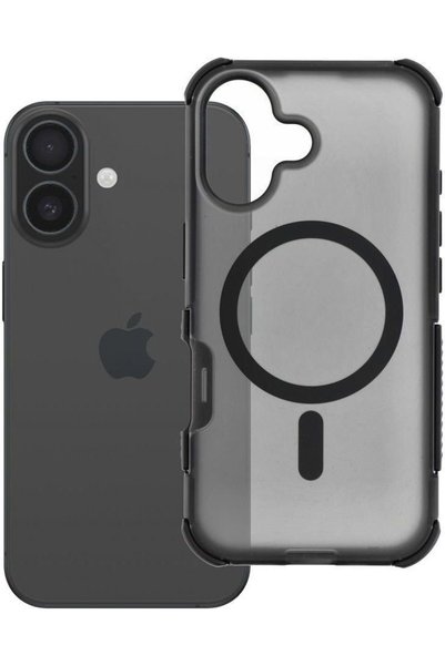 Forcell Θήκη για iPhone 16 F-Protect Bumperx Premium Συμβατή με Magsafe μαύρη