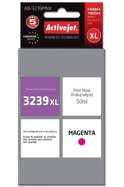 ActiveJet Φύσιγγα Μελάνης (Αντικατάσταση για Brother LC3239XLM; Supreme; 50 m...