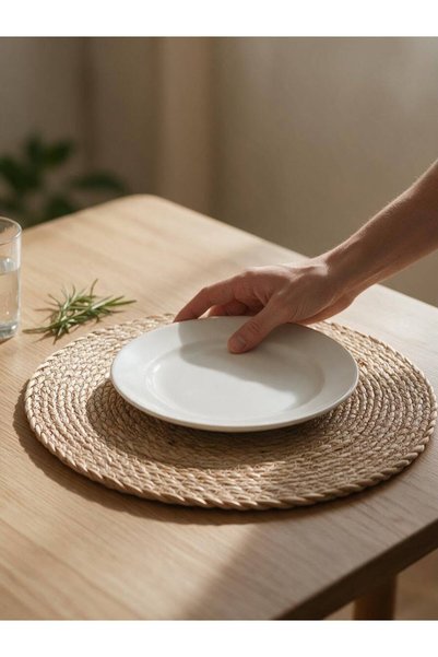 HOLLYHOME Set de servire american din răchită, 1 bucată