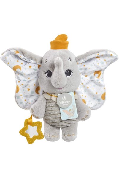 Rainbow Designs Jucarie din plus My first Dumbo cu accesoriu pentru dentitie,...