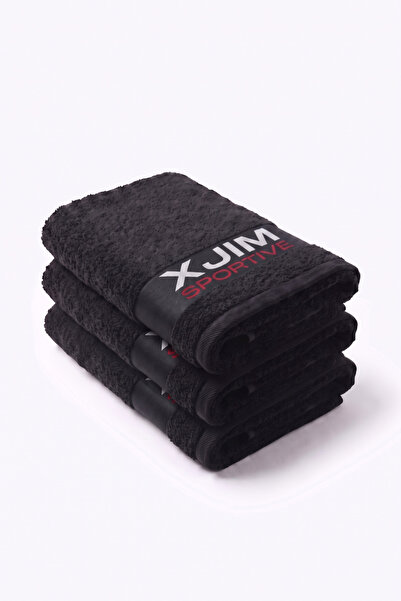 XJIM Комплект от 3 броя кърпи за фитнес и баня 75x150, бързосъхнещи, силно по...