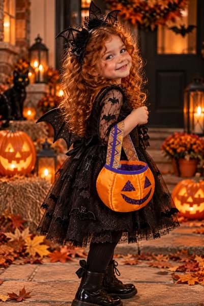 By Papillon Özel Tasarım Halloween Trick or Treat bag - Şeker Çantası