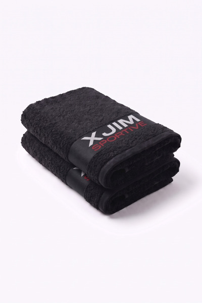XJIM Комплект от 2 кърпи за фитнес и баня 75x150, бързосъхнещи, силно попиващ...