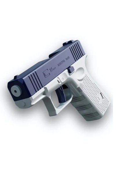 MACVI Pistol cu apa copii Macvi®, albastru cu alb, actionare manuala, jucarie...