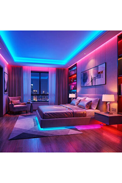 Phenom Banda LED RGB 3m IP65, telecomanda, iluminare ambientala interior exte...