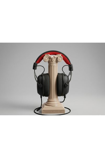 Generic Brand Classic Column Design Headphone Stand – Decorative Desktop Orga...