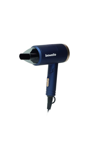 Bewello Uscator par de calatorie pliabil 1300W, uscator par compact cu 2 vite...