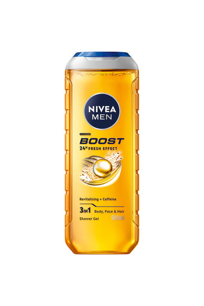 NIVEA Ανδρικό Αφρόλουτρο 3 σε 1, Ενεργή Ενέργεια, 500 ml