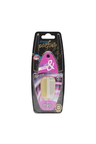 PALOMA Odorizant Auto Parfum Duo Trandafir si Crin, 2 x 3 ml