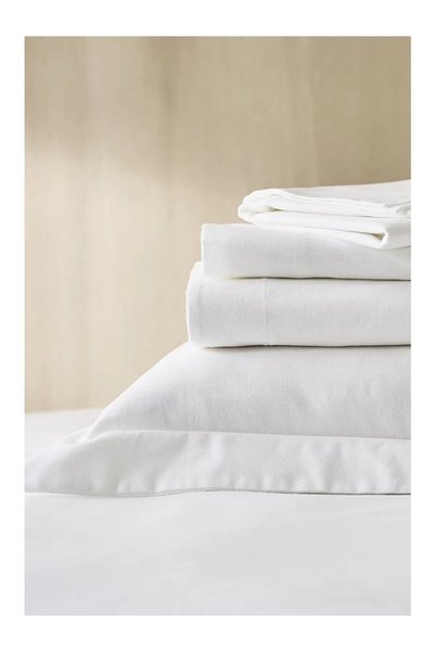 THE WHITE COMPANY Velvet Touch Brushed Cotton Flat Sheet