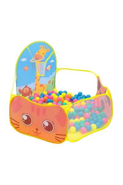 MACVI Piscina Joaca Pliabila Macvi® pentru Copii cu Model Girafa si Cos Basch...