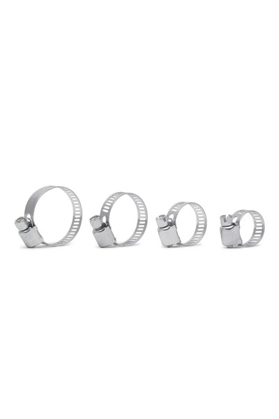 Garden of Eden Set cleme furtun 8 buc din inox 2-4 cm, coliere reglabile cu s...