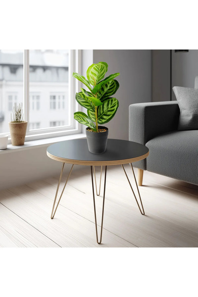 Vog und Arths Planta artificiala frunze zebra decorativa 34 cm, verde, in ghi...