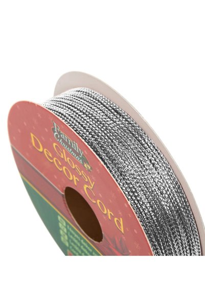 Bewello Cordon lucios de decor - 10 m - argint