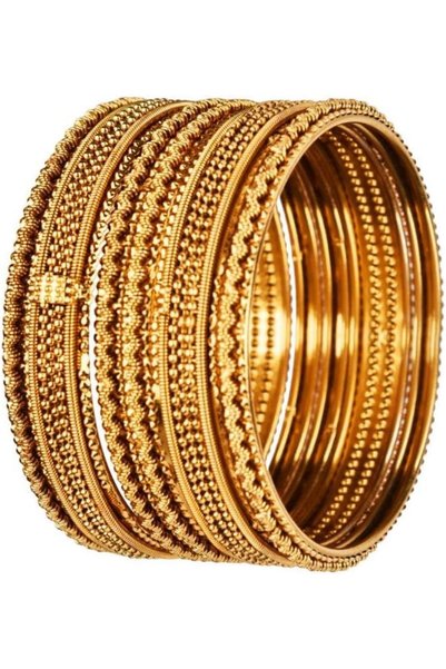 Efulgenz Indian Oxidized Bangle Bracelet Set for Women Boho Bangle Set Indian...