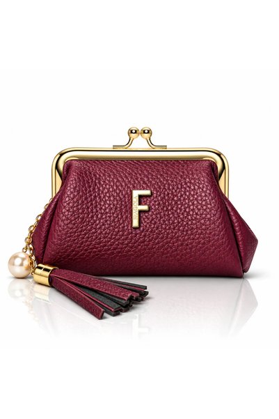 FRAGOLA Κερματοθήκη πορτοφολάκι PC05-F-burgundy