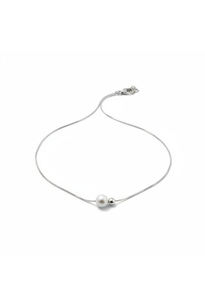 Alviro Colier clasic pentru femei cu perle, 45 cm