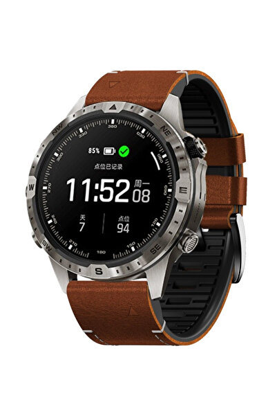 XGSM Curea din piele Quickfit pentru Garmin Fenix 5X/6X/6X PRO/7X, Maro