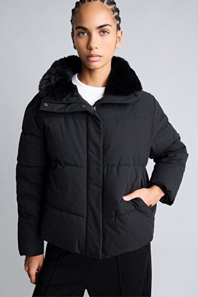 DeFacto Regular Fit Pelz-Parka mit Polokragen und Reißverschluss H0670AX26WN