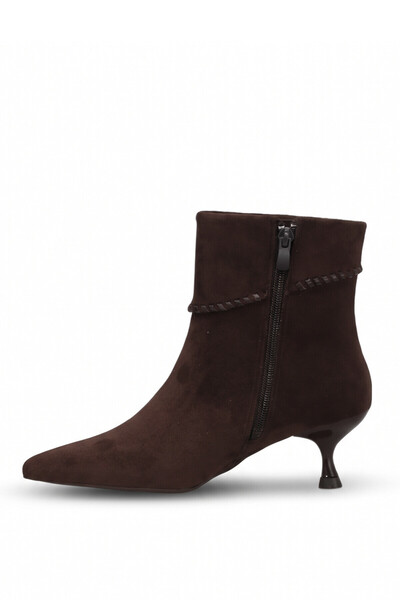 Ayakkabı Fuarı Elit Pm492 K3901 Women's Heeled Boots Brown