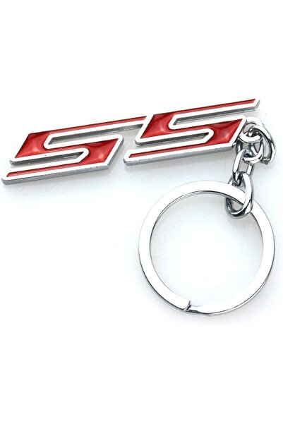 GENERAL Aimoll 1pc Chrome Finish Super Sport SS Key Chain Fob Ring Keychain f...