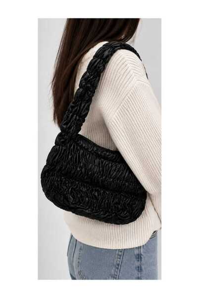 Glamura Lashes Women's Croissant Scrunchie Shoulder Bag , Quilted and Crinkle...